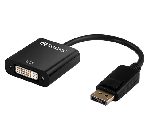 SANDBERG Kijelző konverter, Adapter DisplayPort>DVI