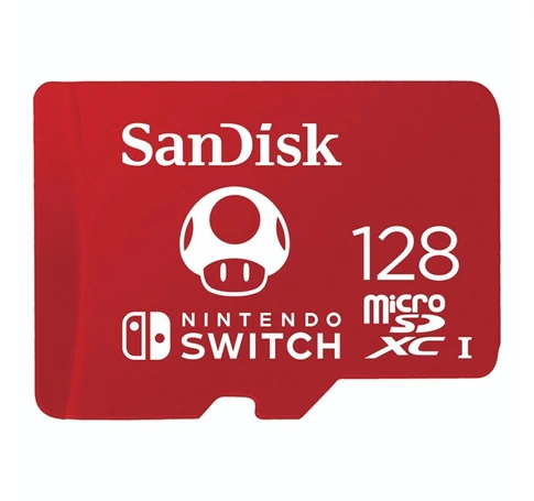 SANDISK 183552, microSDXC KÁRTYA NINTENDO SWITCH 128GB, 100MB/s, U3, C10, A1, UHS-1