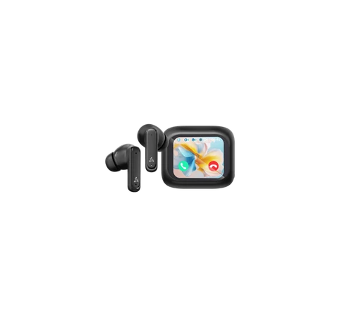 SBOX EB-TWS08-B Bbluetooth v:5.4 fülhallgató mikr.toucLCD, feket, BR+EDR+BLE