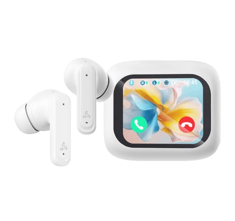 SBOX EB-TWS08-W Bbluetooth v:5.4 fülhallgató mikr.toucLCD, fehér, BR+EDR+BLE