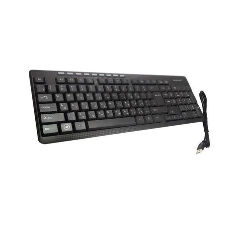 SILVERLINE MM-KB818 Vezetékes Billentyűzet Multimedia HU Fekete