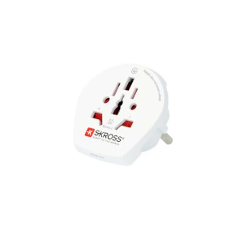 Utazó Adapter Világ-to-Europe Földelt
