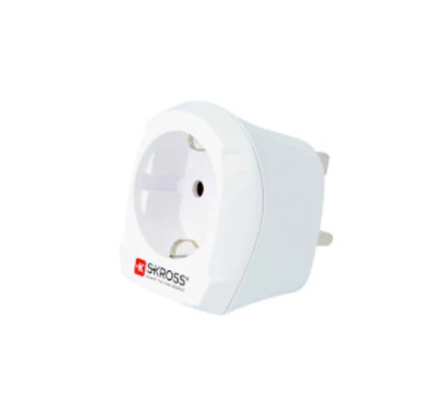 Utazó Adapter Europe to UK Földelt