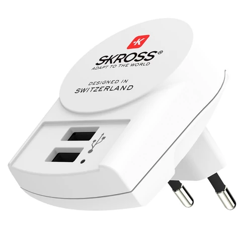 SKROSS USB töltő 2 darab A típusú bemenettel
