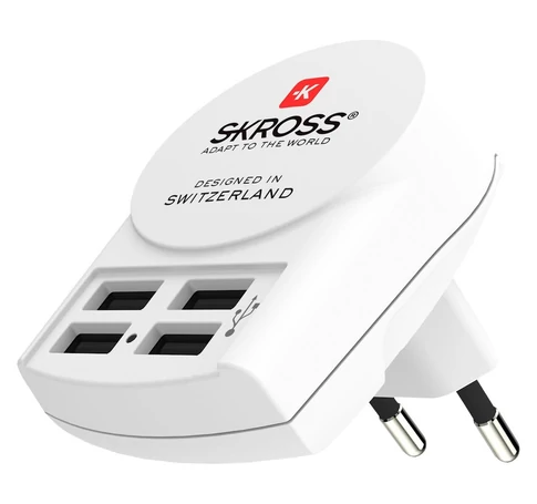 SKROSS USB töltő 4 darab A típusú bemenettel