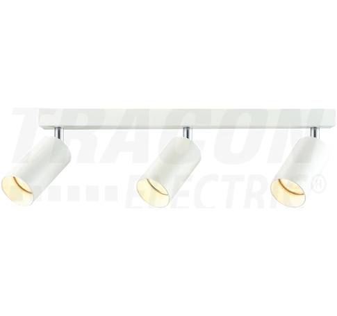 Mennyezeti állítható spot lámpatest, fehér  100-240VAC, 50Hz, 3xGU10, max.3x35W