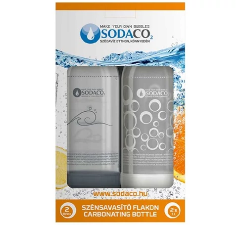 Sodaco FLAKONDUOPACKDOBOZOS SZÉNSAVASÍTÓ FLAKON 2x1L