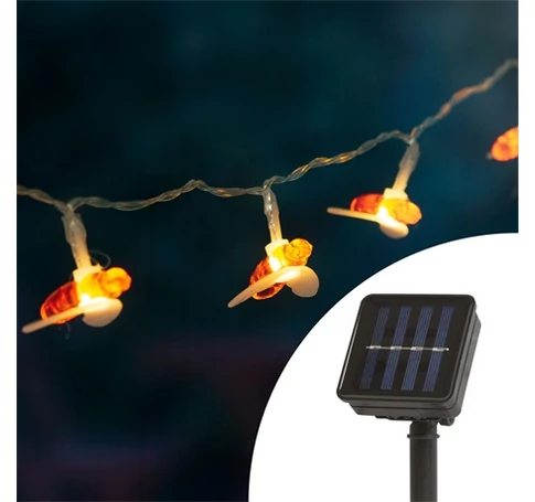 Family Decor 58220 SZOLÁR LED FÉNYFÜZÉR MÉHECSKÉS