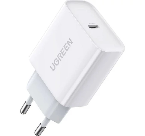 Ugreen USB Power Delivery 3.0 Quick Charge 4.0+ 20W 3A mains charger (white)