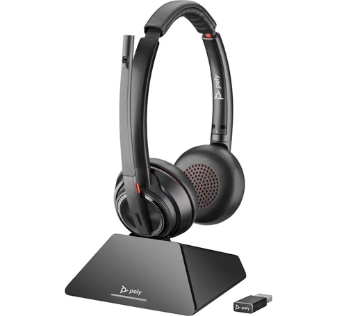 POLY Savi 8220 UC Microsoft Teams Certified DECT 1880-1900 MHz USB-A Headset