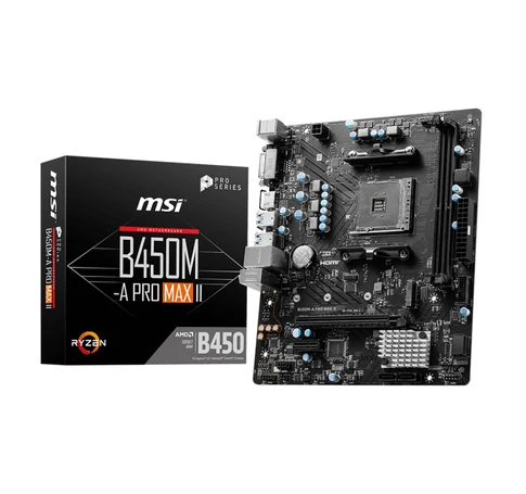 MSI B450M-A PRO MAX II motherboard AMD B450 Socket AM4 micro ATX