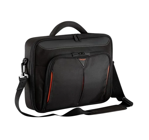 TARGUS Notebook táska CN415, Classic+ 15-15.6" Clamshell Laptop Bag - Black/Red