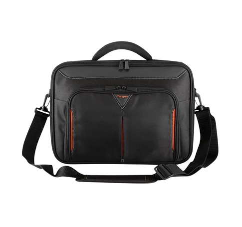 TARGUS Briefcase / Classic+ 17-18" Clamshell Laptop Bag - Black/Red