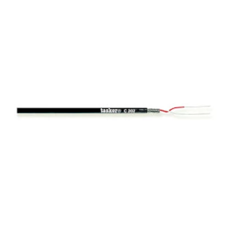 Mikrofon Kábel Tekercsben 2x 0.08 mm² 100 m Fekete