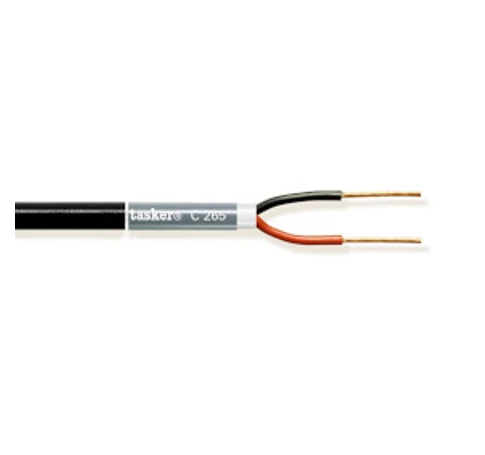 Hangszóró Kábel Tekercsben 2x 1.00 mm² 100 m Fekete