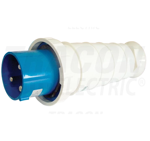 Ipari csatlakozó dugó, fokozott védelemmel  63A, 250V, 2P+E, 6h, IP67
