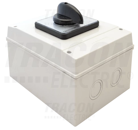 Tokozott kézikapcsoló, BE-KI  400V, 50Hz, 160A, 3P, 37kW, 88×88mm, 60°, IP65