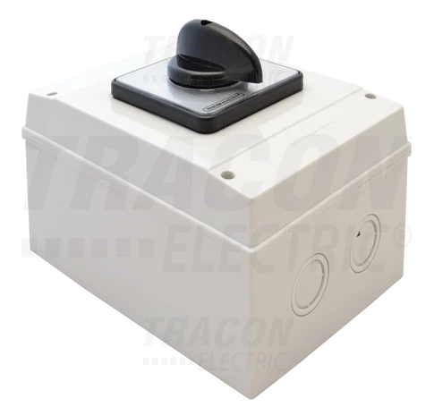 Tokozott kézikapcsoló, BE-KI  400V, 50Hz, 160A, 4P, 37kW, 88×88mm, 90°, IP65
