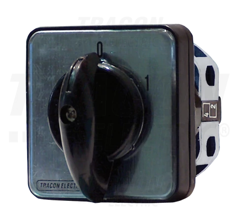 Kézikapcsoló, BE-KI  400V, 50Hz, 20A, 2P, 5,5kW, 48×48mm, 60°