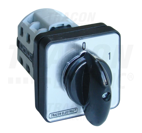 Kézikapcsoló, BE-KI  400V, 50Hz, 25A, 3P, 7,5kW, 48×48mm, 60°