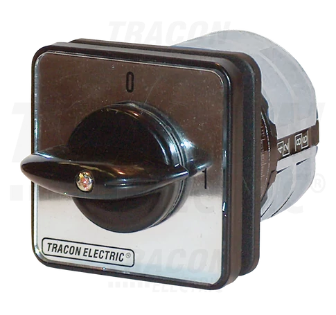 Kézikapcsoló, BE-KI  400V, 50Hz, 25A, 3P, 7,5kW, 48×48mm, 90°