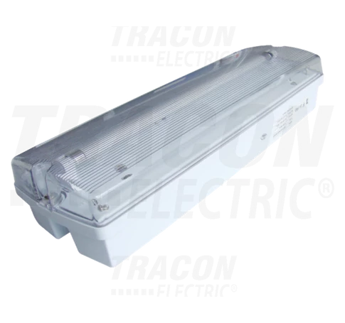 Fénycsöves vészvilágító lámpatest, készenléti  230V, 50Hz, T5, G5, 1×8W,3h,2,4V/4,5Ah, Ni-Cd, IP65
