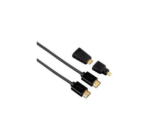 Hama 122227 TL HIGH SPEED HDMI KÁBEL ETHERNETTEL + MICRO/MINI ADAPTER, 1,5M