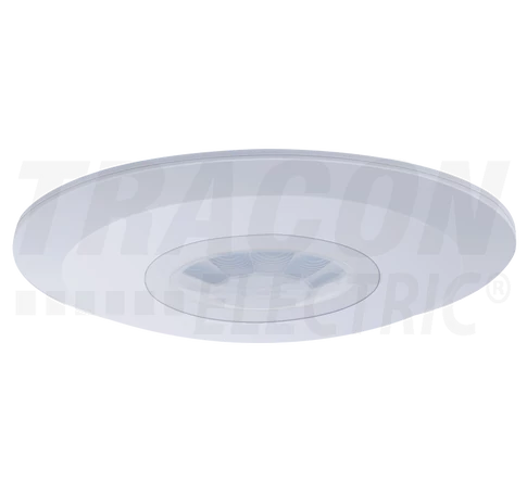 Mozgásérzékelő, mennyezetre, lapos, fehér  230V, 50Hz, 360°, 1-6m, 10s-15min, 3-2000lux, IP20