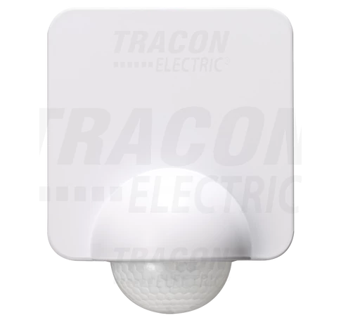 Mozgásérzékelő, infra, fali, lapos, fehér  230V, 50Hz, 360°, 2-10m, 10s-15min, 3-2000lux, IP65