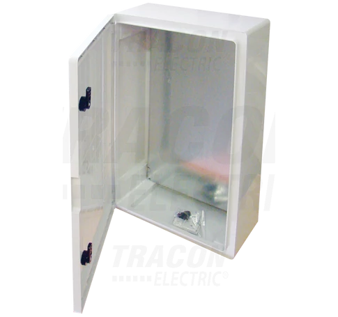 Műanyag elosztószekrény  HxWxD=600x400x200mm, IP65, IK10, 1000V AC/DC, RAL7035