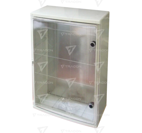 Műanyag elosztószekrény átlátszó ajtóval  HxWxD=800x600x260mm, IP65, IK10, 1000V AC/DC, RAL7035