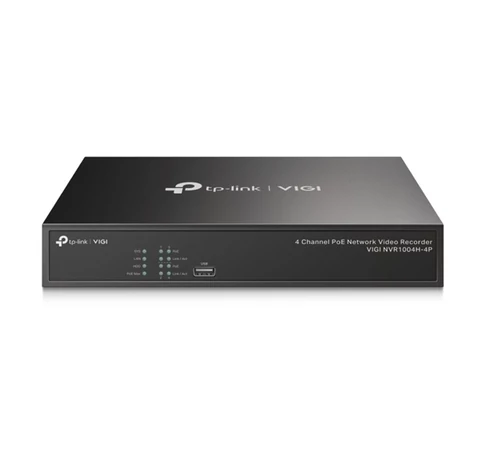TP-LINK Video Recorder 4 csatornás POE+, VIGI NVR1004H-4P