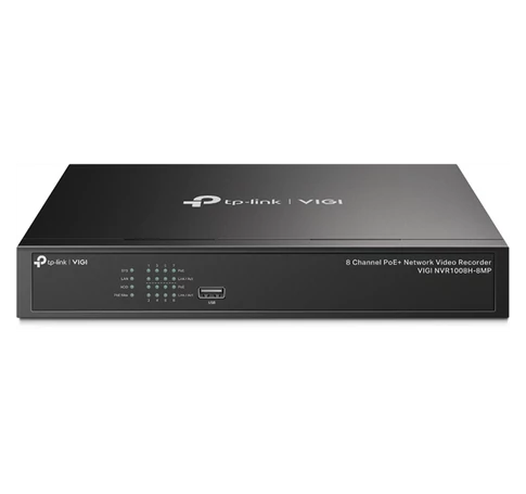 TP-LINK Video Recorder 8 csatornás POE+, VIGI NVR1008H-8MP
