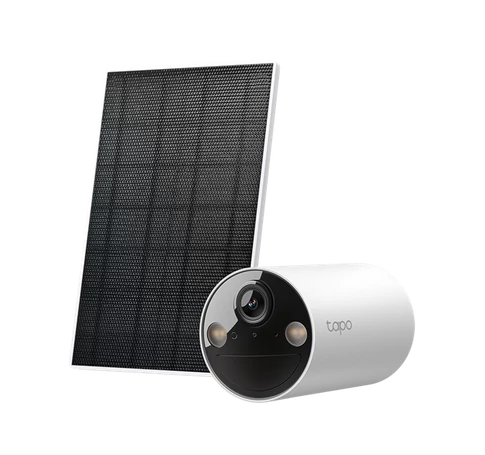 TP-LINK Wireless Kamera Cloud beltéri/kültéri + Okos Solar Panel IP65, TAPO C410 KIT