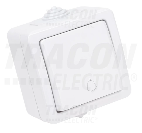 Falon kívüli csengőnyomó  10AX/250VAC, IP54, (N101)