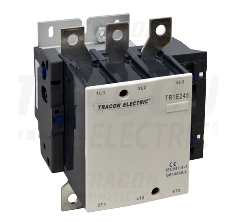Nagyáramú kontaktor  415V, 50Hz, 205A, 110kW, 230V AC, 3×NO+1×NO