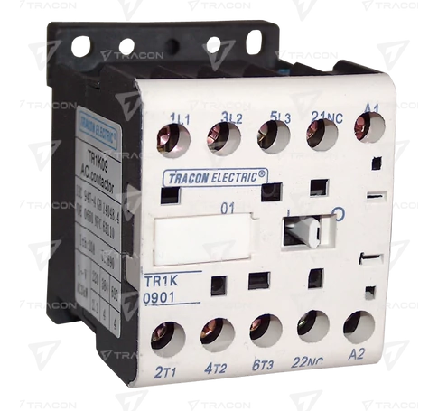 Segédkontaktor  660V, 50Hz, 12A, 5,5kW, 24V DC, 3×NO+1×NC