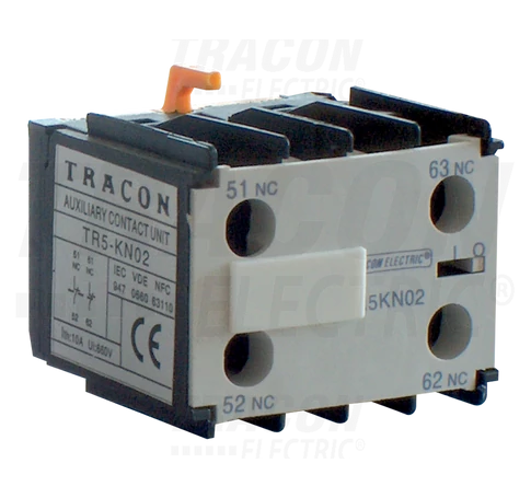 Homlokoldali segédérintkező TR1K segédkontaktorokhoz  230V, 50Hz, 2A, 2×NO