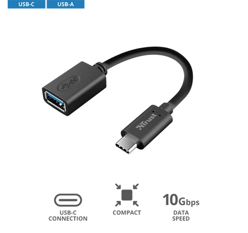 TRUST USB-C–USB-A adapterkábel 20967 (Calyx USB-C to USB-A Adapter Cable)