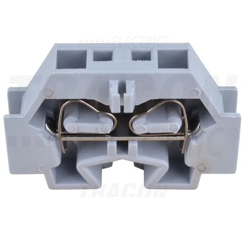 Mini rugós ipari sorozatkapocs, csavarral rögzíthető, szürke  690V 24A 0.08-4 mm2 2P