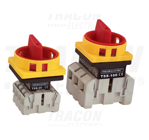 Tokozott biztonsági lakatolható szakaszoló kapcsoló  400V, 50Hz, 20A, 4P, 5,5kW, 48×48mm, IP44