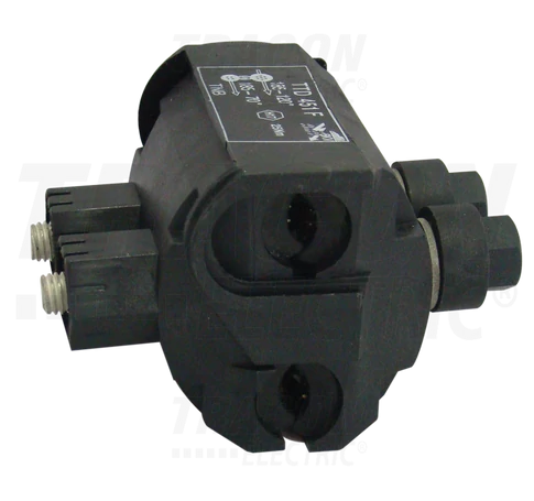 Szigetelt légvezeték-leágazó, szakadófejes csavarral  120-185/70-185mm2, 6kV, 2xM8