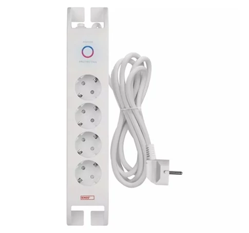 Emos P54212 TÚLFESZÜLTSÉG VÉDŐ 4ALJZAT 2M 900J SCHUKO