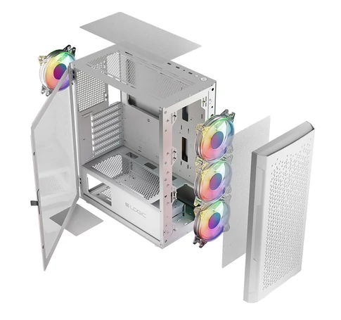 Logic ARAMIS ARGB MINIDI USB 3.0 Case White
