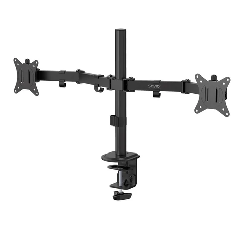 SAVIO UM-03 Dual Desk Mount for Monitors 17″–32″, 2× 2–9 kg