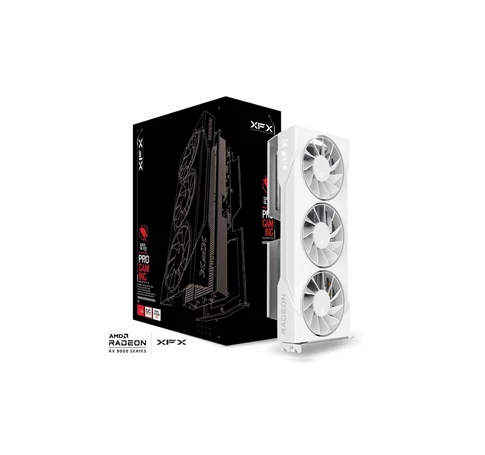Graphics card. XFX SWIFT RX 9060XT OC White 3-FAN 16GB