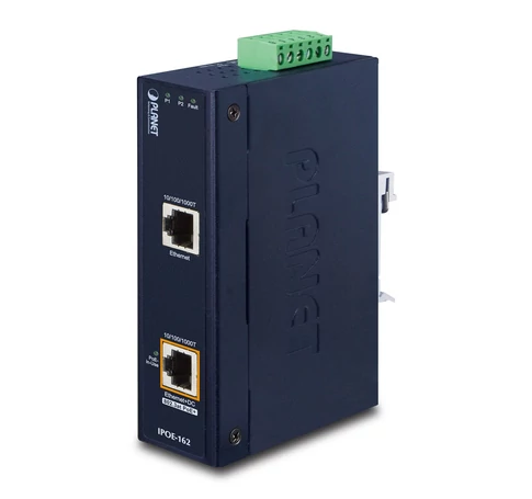 PLANET IPOE-162 network switch Gigabit Ethernet (10/100/1000) Power over Ethernet (PoE) Black