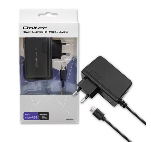 Qoltec 51022 mobile device charger Black Indoor