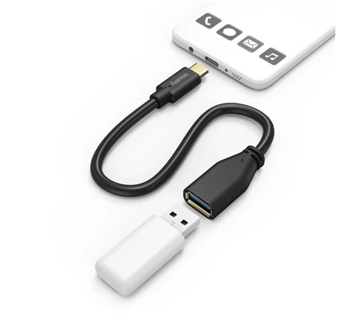 Hama 00201605 USB TYPE-C OTG ADAPTER, 0,15M