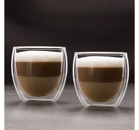 Family 57176J ÜVEGPOHÁR DUPLAFALÚ CAPPUCCINO 250 ML 2 DB